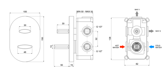 2-пътен смесител
