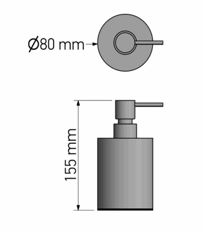 Dispenser for liquid soap 