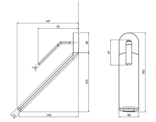 Смесител за умивалник за вграждане