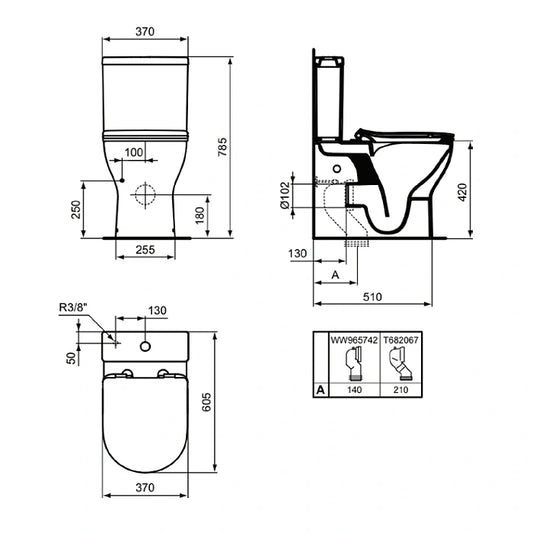 Моноблок IDEAL STANDARD Tirso E336501