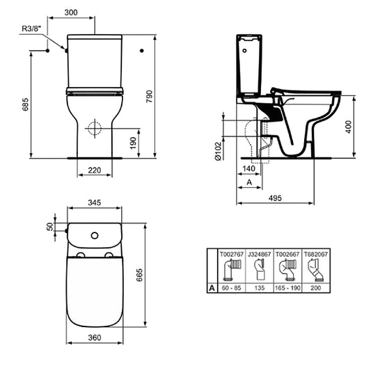 Моноблок IDEAL STANDARD I.LIFE A R045801