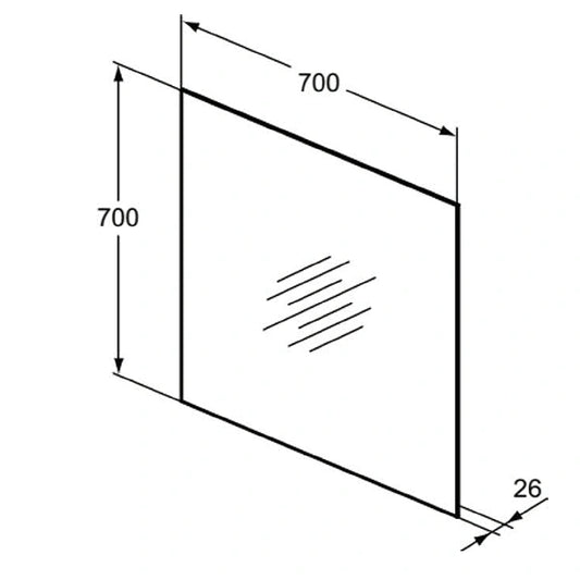 Огледала с вградено осветление IDEAL STANDARD MID AMBIENT T3335BH