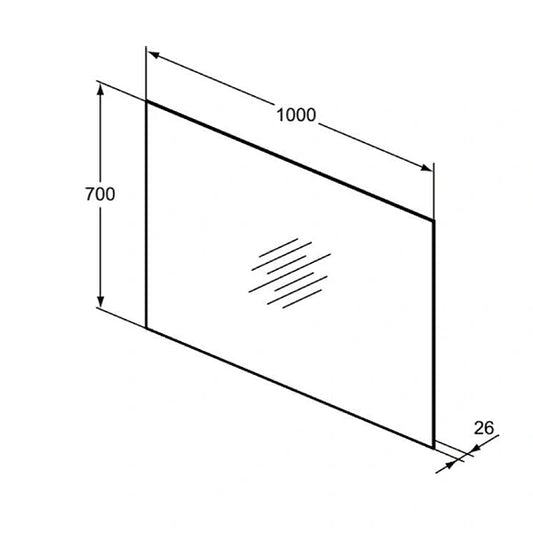 Огледала с вградено осветление IDEAL STANDARD MID AMBIENT T3337BH