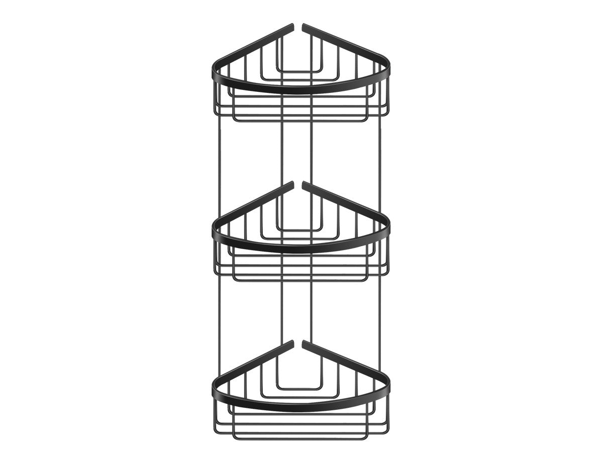 Corner shower basket