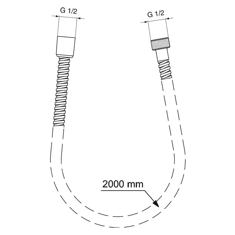 Метален шлаух за душ IDEAL STANDARD Metalflex BF200AA