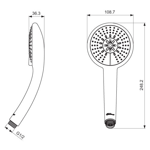 Ръчен душ VIDIMAFRESH M3 B0827AA