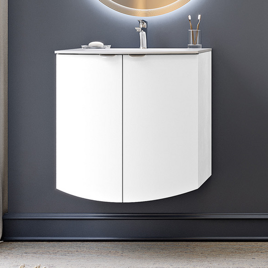 Долен шкаф за баня комплект с мивка