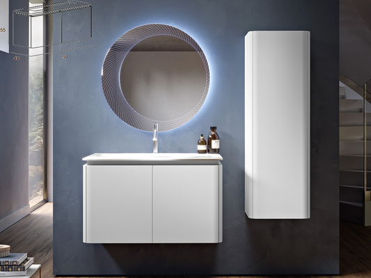 Долен шкаф за баня комплект с мивка