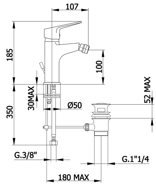 Смесител за биде