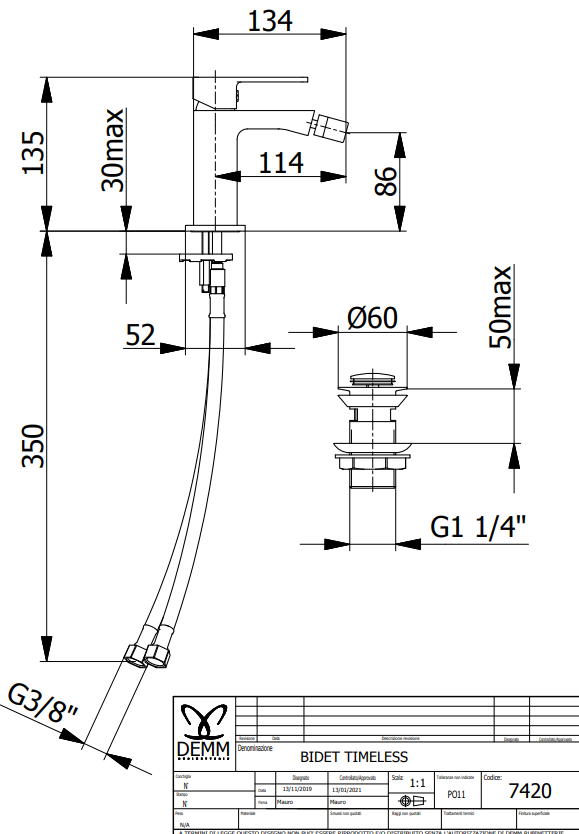 Смесител за биде