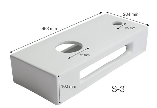 Конзола за мивка върху плот